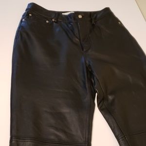 genuine leather pants